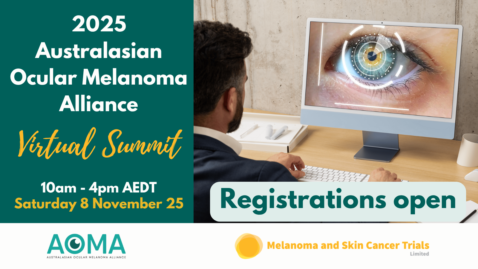 2025 Australasian Ocular Melanoma Alliance Virtual Summit | 10AM-4PM AEDT | Saturday 8 November 2025 | Registrations open