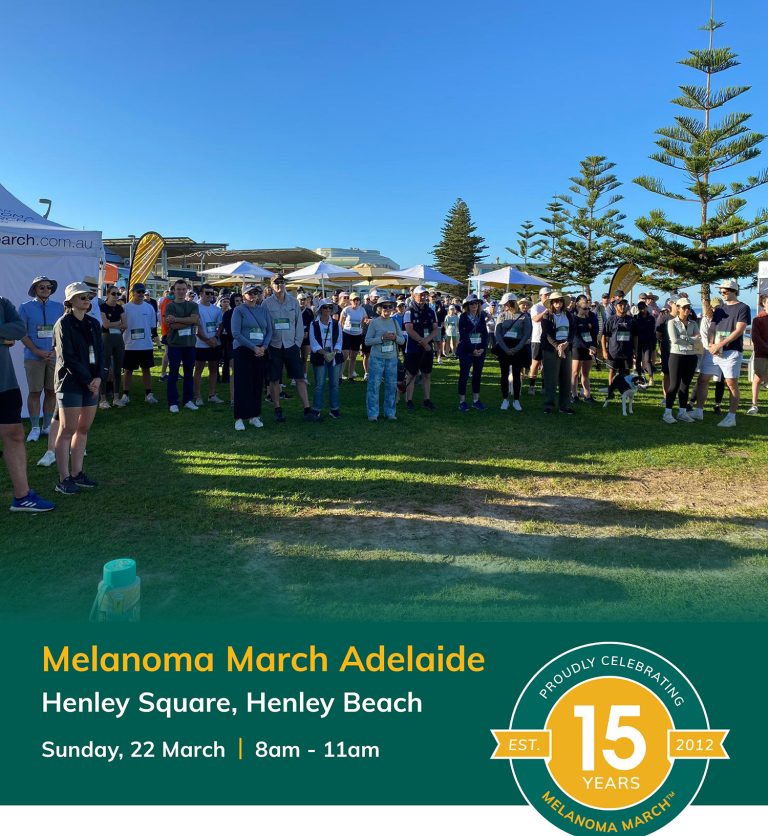 Melanoma March Adelaide 2026 | Henley Square, Henley Beach SA | Sunday 22 March 2026 8AM-11AM